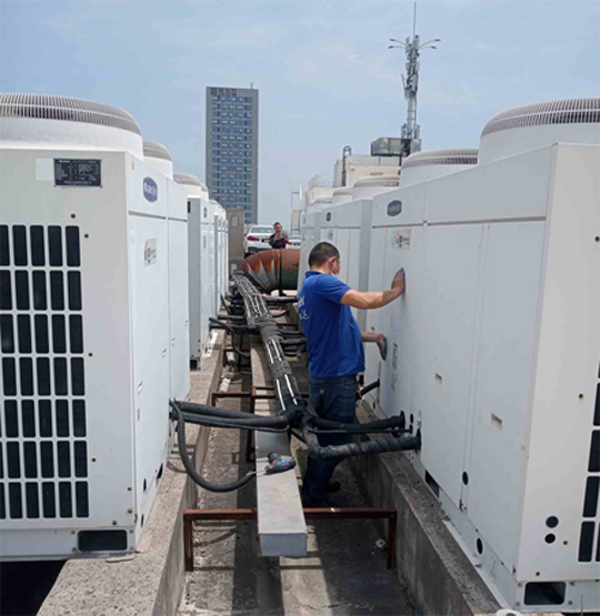 龙胜中央空调制热和不制冷系统维修方法